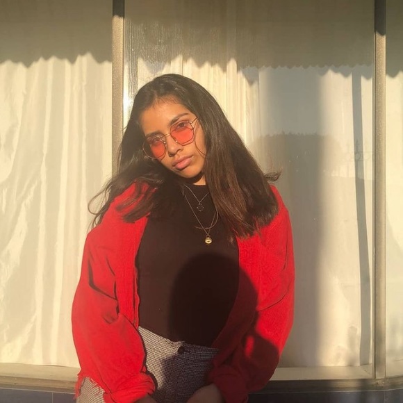 Red corduroy button up - Picture 1 of 4